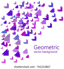 Minimalist design, creative concept, modern diagonal abstract background Geometric element. Diagonal lines, triangles, polygons. Vector illustration background. Business background.