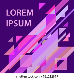 Minimalist design, creative concept, modern diagonal abstract background Geometric element. Diagonal lines, triangles, polygons. Vector illustration background. Business background.