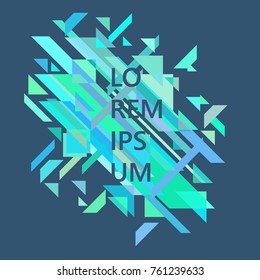 Minimalist design, creative concept, modern diagonal abstract background Geometric element. Diagonal lines, triangles, polygons. Vector illustration background. Business background.