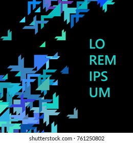 Minimalist design, creative concept, modern diagonal abstract background Geometric element. Diagonal lines, triangles, polygons. Vector illustration background. Business background.