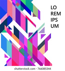 Minimalist design, creative concept, modern diagonal abstract background Geometric element. Diagonal lines, triangles, polygons. Vector illustration background. Business background.