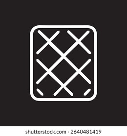 Minimalist design featuring a white geometric pattern of intersecting lines. Great for abstract backgrounds and modern designs.