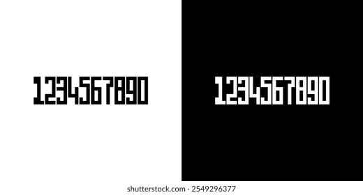 fonte de design minimalista para numeração
