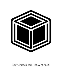 minimalistisches Design Glyphe Icon Vektor. minimalistisches Design-Zeichen. einzelne Symbolgrafik