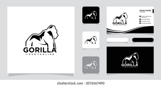 Minimalist design for gorilla. modern, simple.