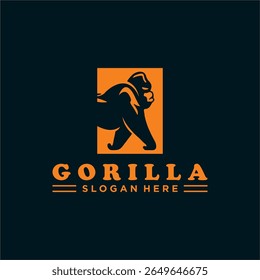 Design minimalista para gorilas. moderno, simples.