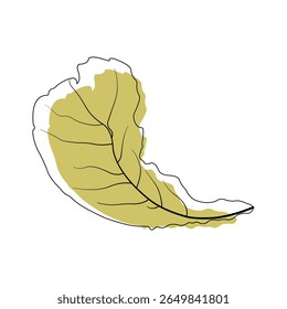 Minimalist design inspired by fallen dry leaves.