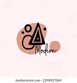 Minimalist design inspired by Henri Matisse. Modern art Matisse simple paper cut flat shapes. Vector illustration.