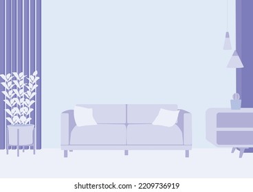 Decoración de diseño minimalista y fondo vectorial de planta