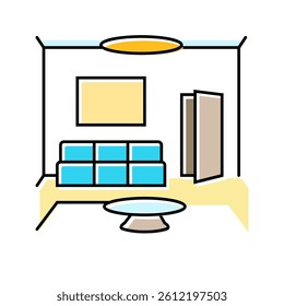 minimalist design lifestyle color icon vector. minimalist design lifestyle sign. isolated symbol illustration