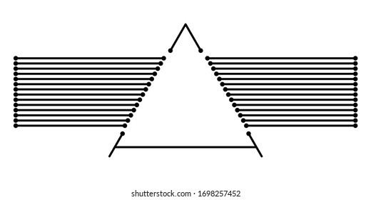 
Diseño minimalista de líneas y triángulo