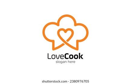 Logo de diseño minimalista símbolo de chef de cocina profesional