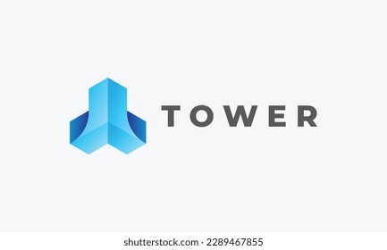 Minimalist design logo hexagon for business and industry