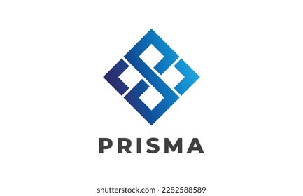 Minimalist design logo initial square concept for business and industrial