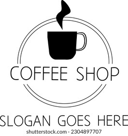 minimalist design logo for your coffee shop