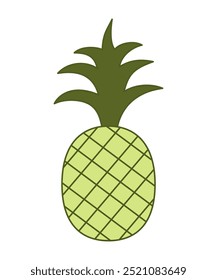 Abacaxi de design minimalista (fruta tropical) 
