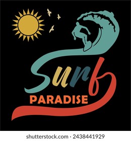 Minimalist design related to the sport of Surfing.