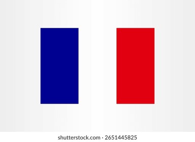 A minimalist design Reminiscent of the French flag, this image is a simple yet striking representation of French identity and elegance.