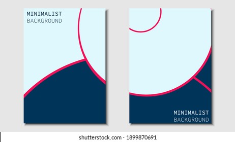 Minimalist design. Set of cover designs for books, magazines, brochures, pamphlets and more. A4 size design. Eps10 vector