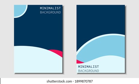 Minimalist design. Set of cover designs for books, magazines, brochures, pamphlets and more. A4 size design. Eps10 vector