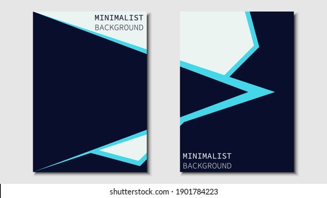 Minimalist design. Set of cover designs for books, magazines, brochures, pamphlets and more. A4 size design. Eps10 vector