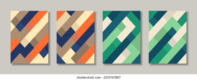 Minimalist design simple cover background and poster trendy colorful style