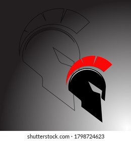 Minimalist design spartan logo that fits your needs