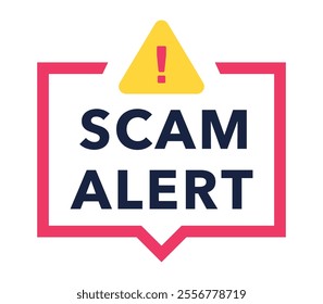 Minimalist design vector icons illustrating scam alerts, featuring themes like fraud detection, phone scam, red alerts, cyber security awareness, digital security and email phishing warnings.