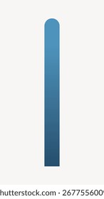 Minimalist design of a vertical blue gradient bar on a white background. Simple and clean, this blue gradient bar adds a modern touch to any project. Gradient element vector.