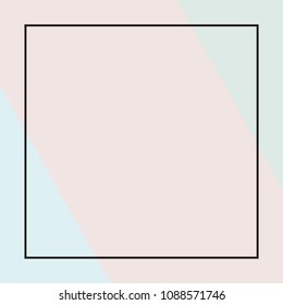 Minimalist design for websites, banners, newsletters, screensavers in the retro style of the 80s, 90s with geometric shapes Vector illustration in light, pastel shades of violet, green, pink color.