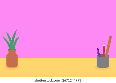 Plano de fundo minimalista da mesa com espaço para cópia