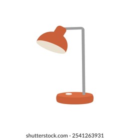 Minimalist Desk Study Lamp. Sleek Desk Lamp for Home Office and Workspaces. Ergonomic Desk Lamp. Creative and Functional Desk Lamp Illustration.