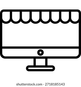 Minimalistisches flaches Design für Desktop-Computer
