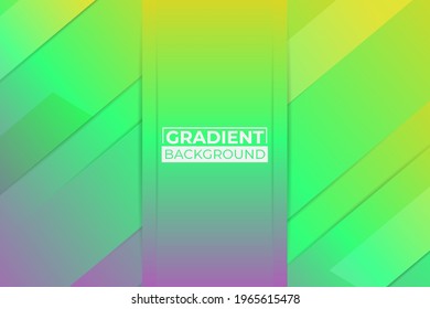 Minimalist Diagonal Gradient Shiny Square Yellow, Green, and Purple Background