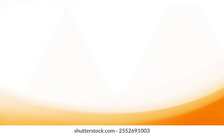 Uma imagem digital minimalista com uma transição suave de cores de gradiente laranja e branco