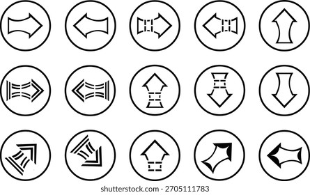 Minimalist direction icon, suitable for direction or icon use