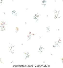 Minimalist Ditsy Floral Seamless Pattern