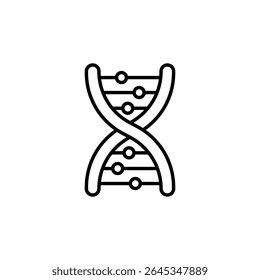 Minimalist Dna Strand Symbolizing Genetics Innovation And Scientific Research