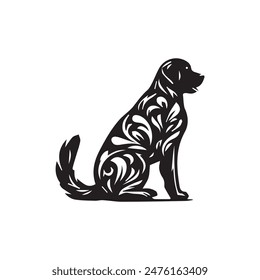 Minimalist Dog Logo Design. Dog symbol vector  Design