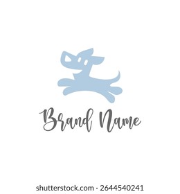 Minimalist Dog Logo Symbol with Clean Lines and Friendly Expression