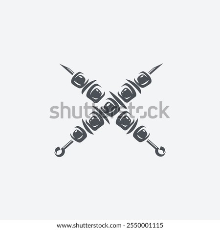 Minimalist Doner Kebab Logo Vector Illustration