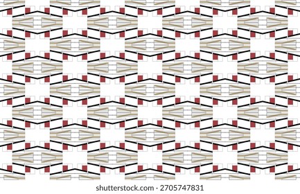 Minimalist Doodle-Inspired Abstract Geometric Pattern with Freeform Lines and Repetitive Structure