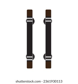 Minimalist door handle logo vector simple design