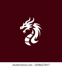 Logotipo minimalista del dragón en venta