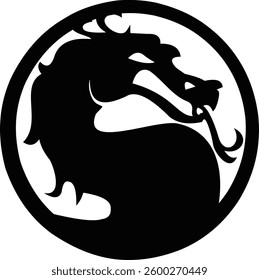Minimalist dragon logo for sale