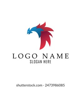 Minimalistisches Drachen-Logo passend für mutig, stark und Gesellschaft