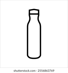 Minimalist Drinking Water Bottle Icon 