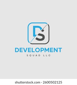 Minimalist DS Lettermark Logo – Perfect for Business
