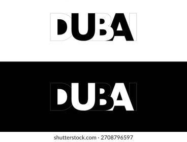 Minimalista Dubai Typography Diseño de logotipos