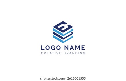 Minimalist E Logo for Branding and Identity.